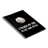 Schlagen Sie und stehlen Sie Baseball Notizblock (Rechte Seite)