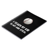 Schlagen Sie und stehlen Sie Baseball Notizblock (Linke Seite)