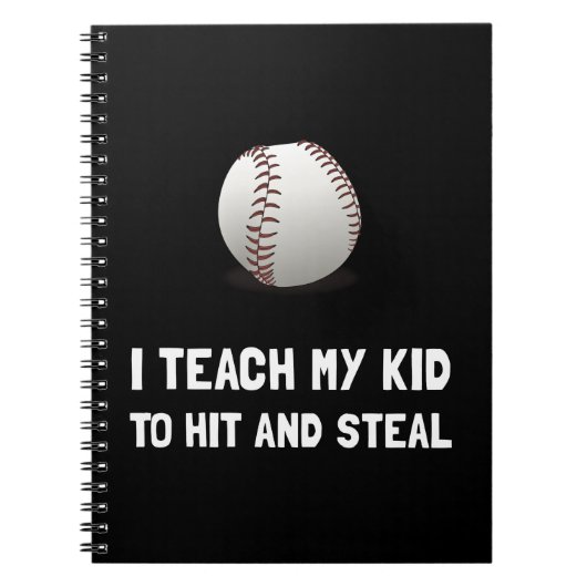 Schlagen Sie und stehlen Sie Baseball Notizblock (Vorderseite)