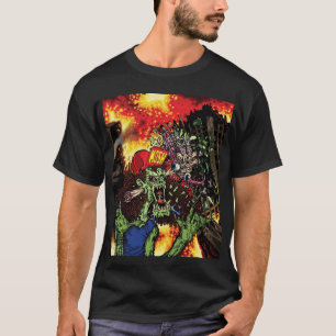 Schlagen wie ein Maniac - umfassen Sie Kunst mit T-Shirt