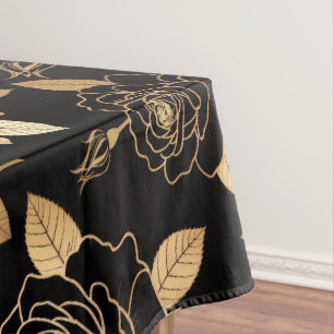 Schlagende Rose- und Knospenkomposition Tischdecke
