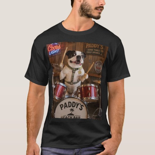 schlagender Boston Terrier T-Shirt (Vorderseite)