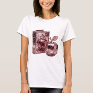 Schlagendes Silber ABSTRAKTE KUNST Grafikdesign T-Shirt