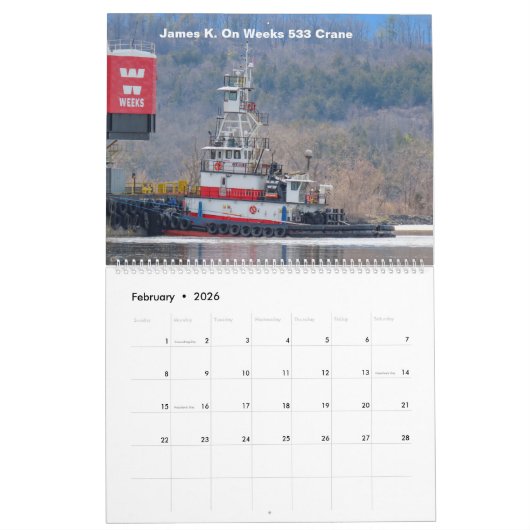 Schläger am Hudson River eine Mischung aus Tugs#: Kalender (Feb 2026)