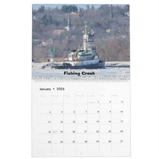 Schläger am Hudson River eine Mischung aus Tugs#: Kalender (Jan 2026)