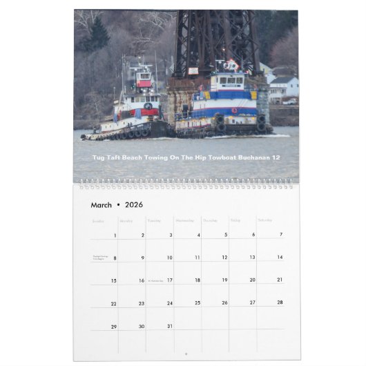 Schläger auf dem Hudson River mit einzigartigen To Kalender (Mär 2026)