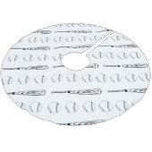 Schläger-Baum-Rock Polyester Weihnachtsbaumdecke (Schrägansicht)