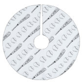 Schläger-Baum-Rock Polyester Weihnachtsbaumdecke (Vorderseite)