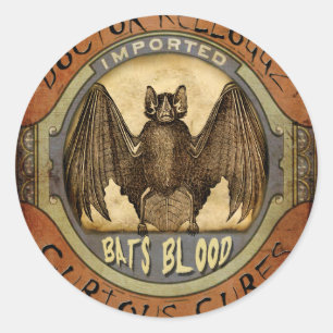 Schläger-Blut Runder Aufkleber