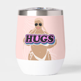 Schläger, Cartoon schön und Dame in Bikinie