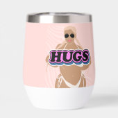 Schläger, Cartoon schön und Dame in Bikinie (Rückseite)