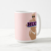 Schläger, Cartoon schön und Dame in Bikinie Kaffeetasse (VorderseiteRechts)