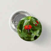 Schläger-Gesichts-Blumen-Knopf Button (Vorne & Hinten)