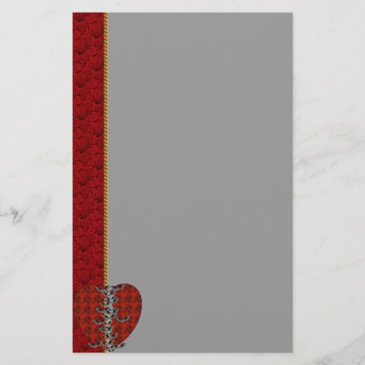 Schläger-Herz Briefpapier (Vorderseite)