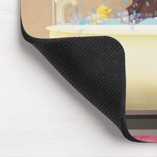 Schläger in einer Wanne - mousepad (Ecke)