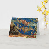 Schläger-japanischer Fenster-Entwurf Karte (Gelbe Blume)