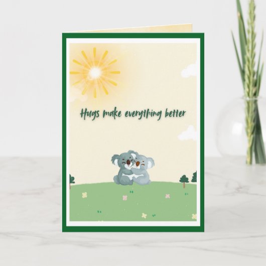 Schläger machen alles besser Koala Bären werden gu Karte (Vorderseite)