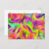 Schläger Mitzvah bunter abstrakter Watercolor RSVP Karte (Vorne/Hinten)