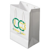 Schläger Mitzvah cm Mittlere Geschenktüte (Rückseite Schrägansicht)