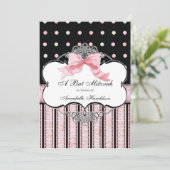 Schläger Mitzvah Einladung - (Stehend Vorderseite)