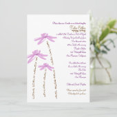 Schläger Mitzvah Einladungwatercolor-Blumen Einladung (Stehend Vorderseite)