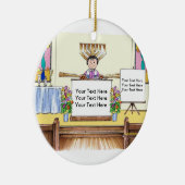 Schläger Mitzvah Keramikornament (Rechts)