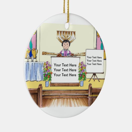 Schläger Mitzvah Keramikornament (Rechts)
