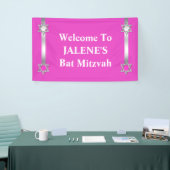 Schläger mitzvah Stern-David-Rosa Banner (Messeveranstaltung)