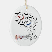 Schläger-Musik-Entwurf 2 Keramik Ornament (Rechts)