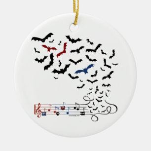 Schläger-Musik-Entwurf 2 Keramik Ornament