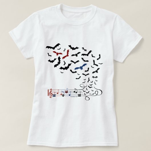 Schläger-Musik-Entwurf 2 T-Shirt (Design vorne)