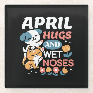 Schläger, Nassnasen und Federmäuse - Gespieltes Ha Glasuntersetzer