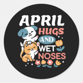 Schläger, Nassnasen und Federmäuse - Gespieltes Ha Runder Aufkleber