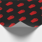 Schläger-Sarg Geschenkpapier (Ecke)