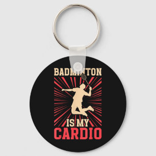 Schläger Shuttle Badminton Ist Mein Cardio Birdie Schlüsselanhänger