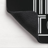 Schläger Smash Shuttle Spieler Badminton Mousepad (Ecke)
