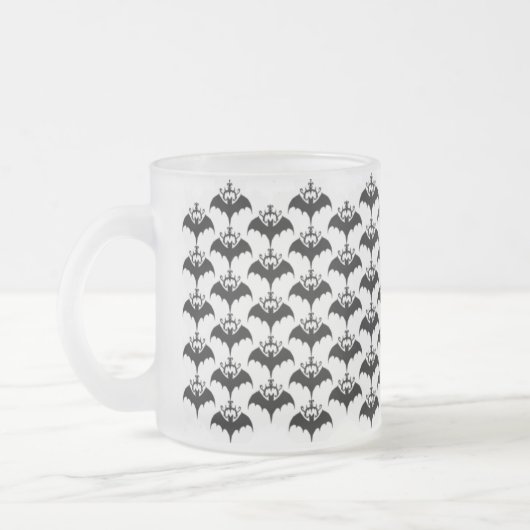 Schläger-Stammes- mattierte Silhouette-Tasse Mattglastasse (Links)