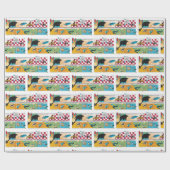 Schläger-Superheld-Packpapier Geschenkpapier (Flach)