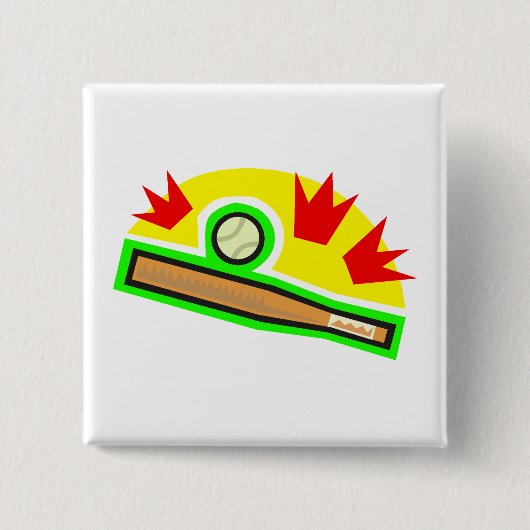 Schläger u. Ball Button (Vorderseite)