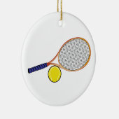 Schläger und Ball Keramikornament (Rechts)