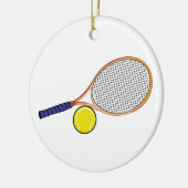 Schläger und Ball Keramikornament (Links)
