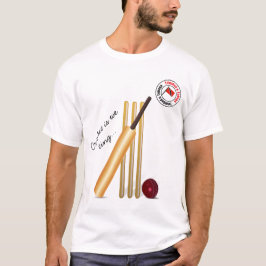 Schläger und Ball-Trinidad und Tobago-Kricket T-Shirt