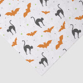 Schläger und Katzen Halloween Seidenpapier (Ausschnitt)