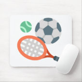 Schläger und Kugeln Mauskissen Mousepad (Mit Mouse)