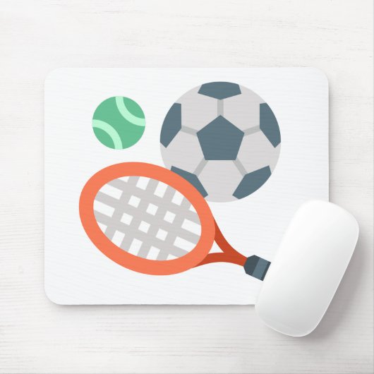 Schläger und Kugeln Mauskissen Mousepad (Mit Mouse)