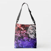 Schläger und Mond-Querkörper-Umhängetasche Tragetaschen Mit Langen Trägern (Rückseite)