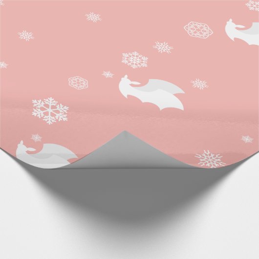 Schläger und Schneeflocke-Packpapier Geschenkpapier (Ecke)