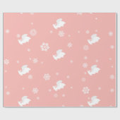 Schläger und Schneeflocke-Packpapier Geschenkpapier (Flach)