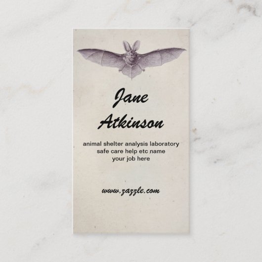 Schläger-Visitenkarte Visitenkarte (Vorderseite)