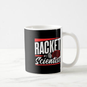 Schläger-Wissenschaftler-Liebhaber-Badminton-Match Kaffeetasse